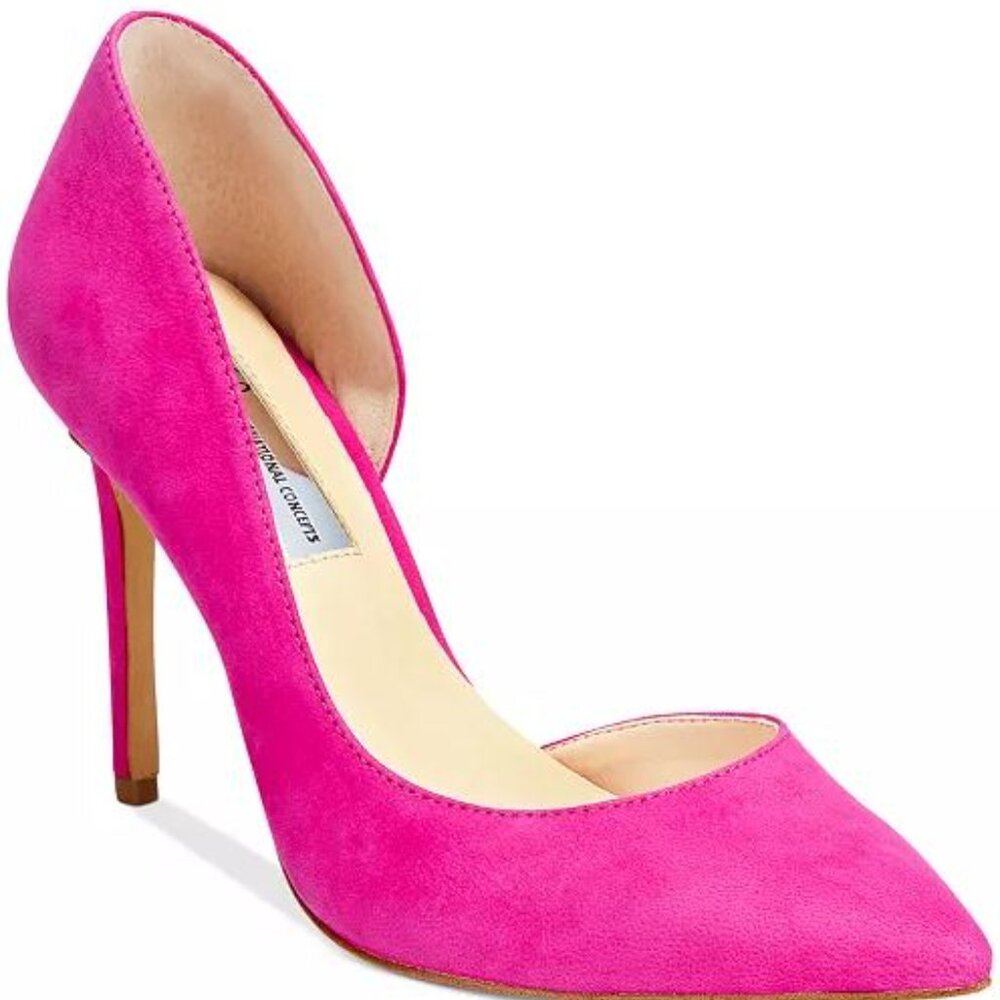 INC International Concepts Kenjay d'Orsay Pumps in Fuchsia Suede